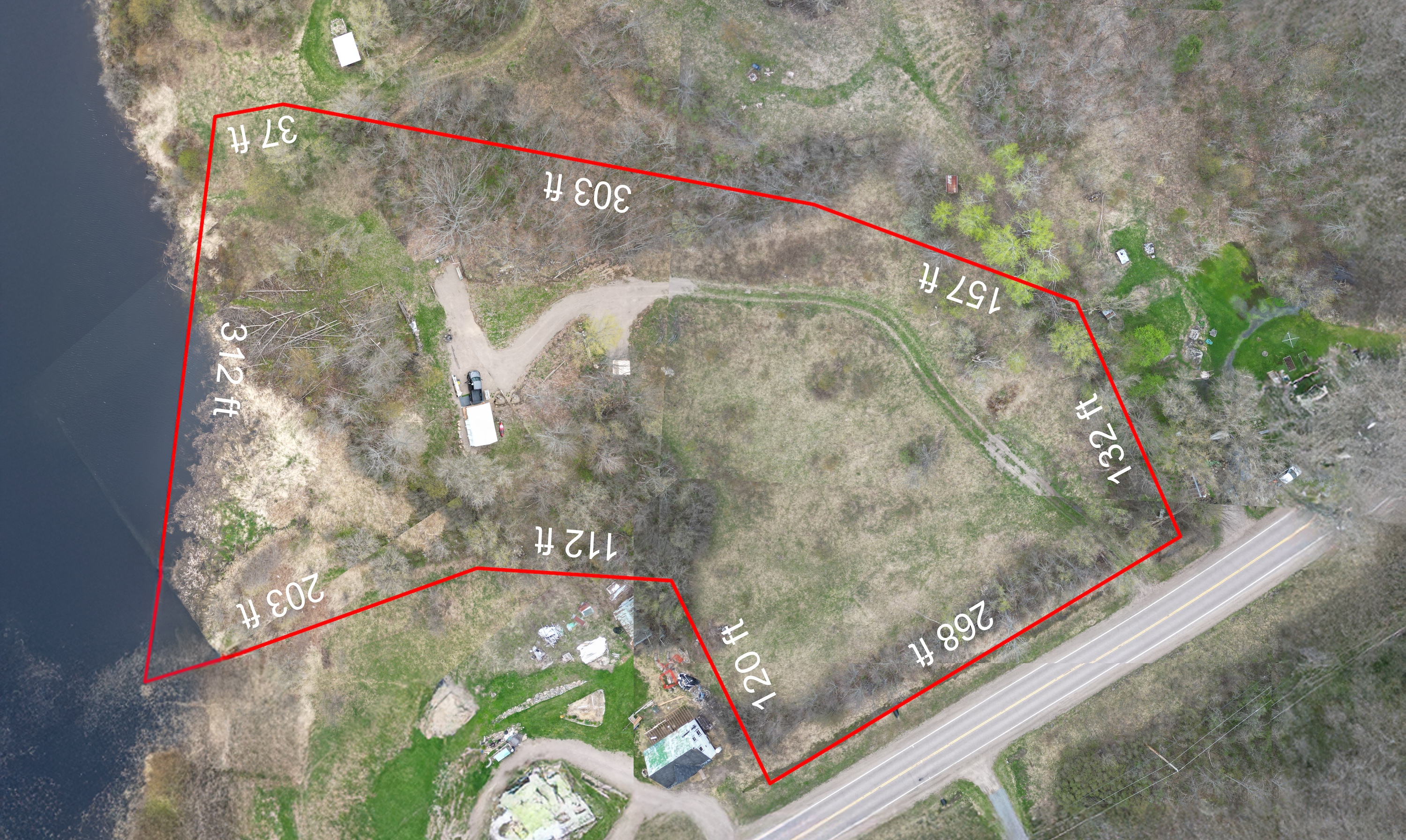 Killaloe waterfront — property lines
