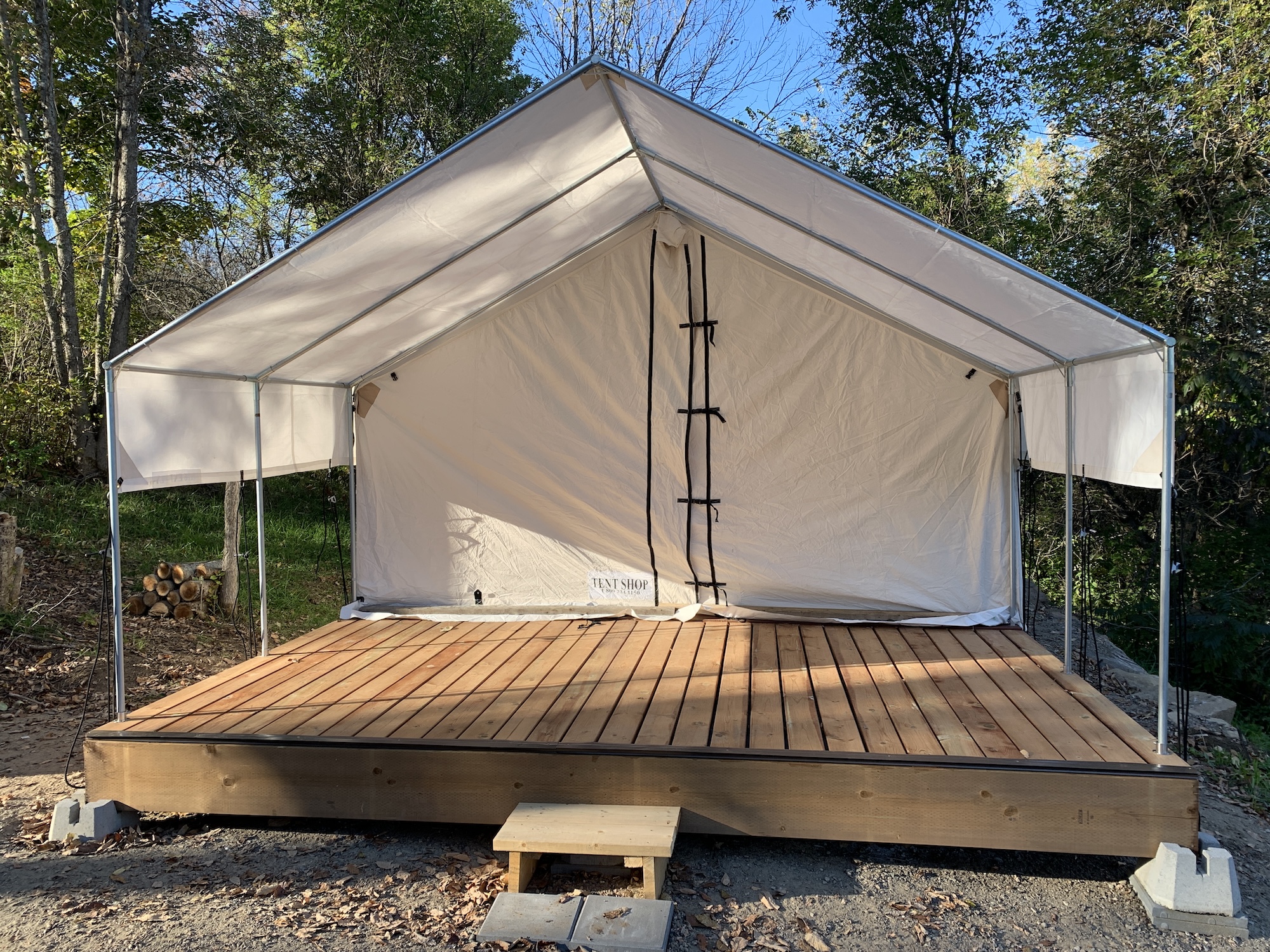 Killaloe waterfront — wall tent